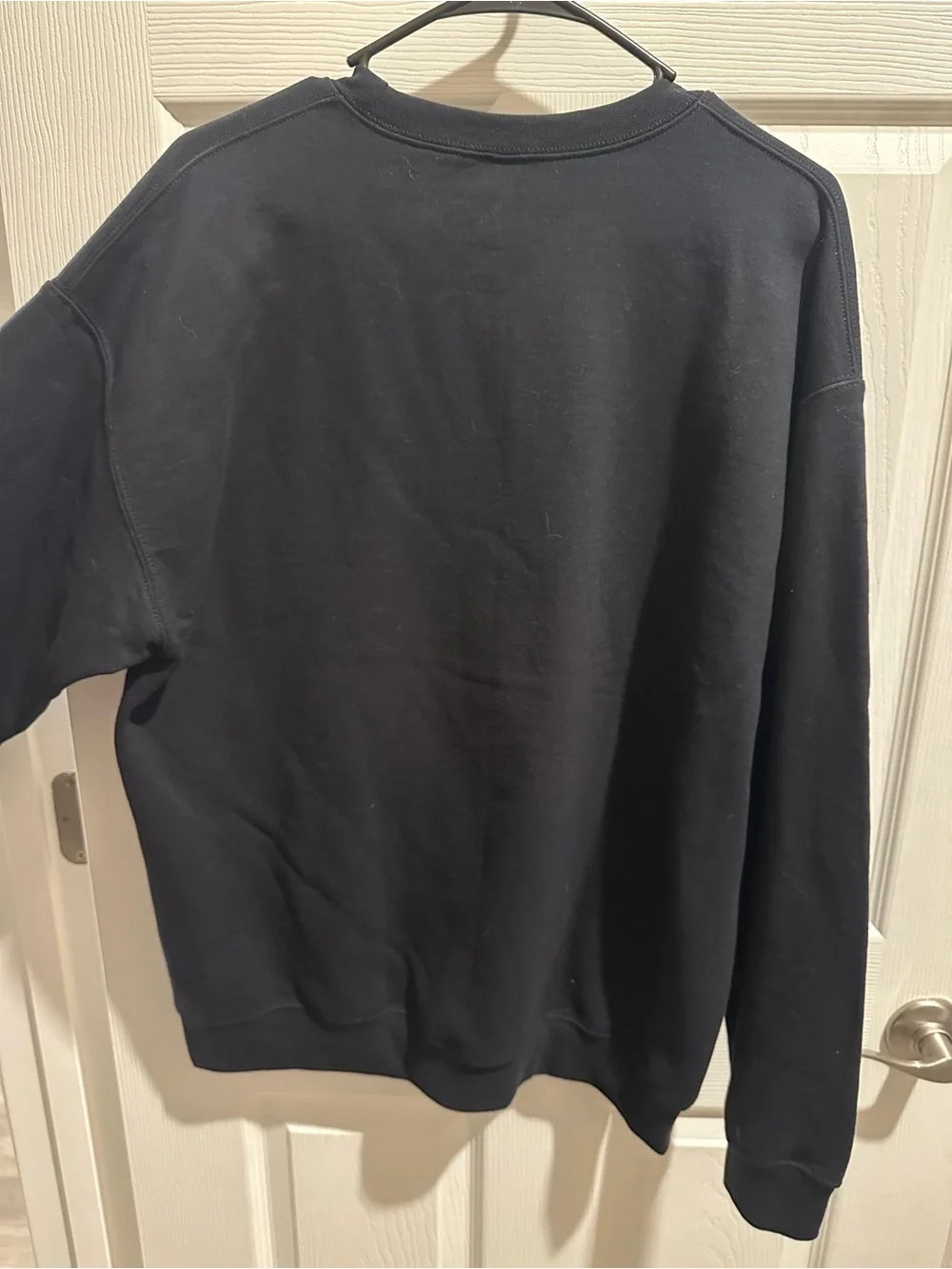Gildan Black Dog Sweatshirt with White Lettering